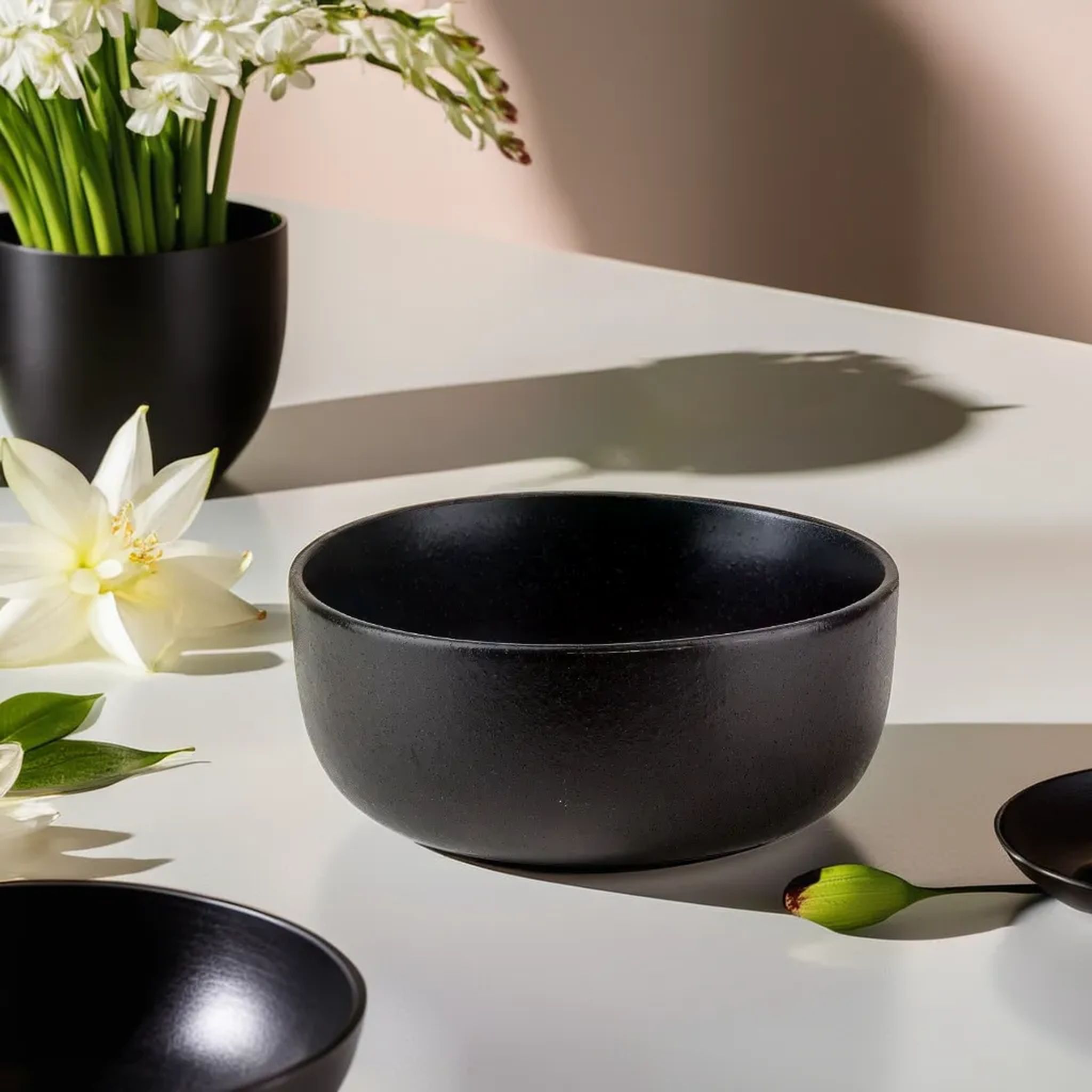 Керамический салатник Onyx, 14 см, 500 мл, черный
